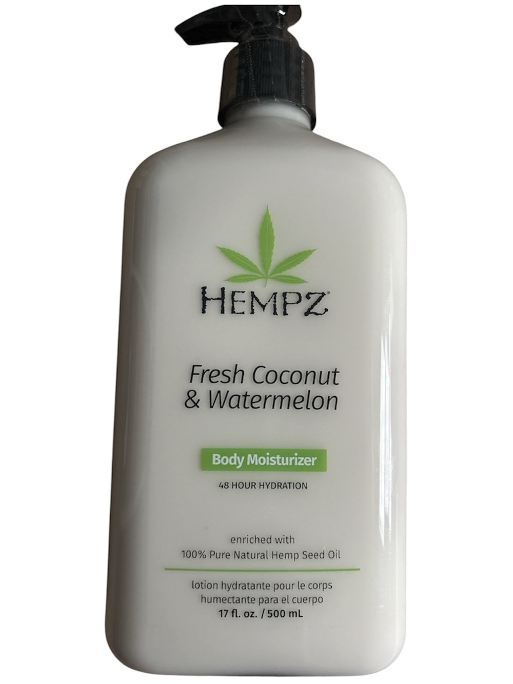 Hempz Fresh Coconut & Watermelon Body Moisturizer - White & Green Accent